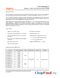 Datasheet HY57V56420LT-H manufacturer Hynix