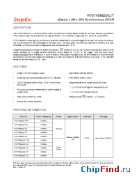Datasheet HY57V56820LT-H manufacturer Hynix
