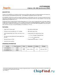 Datasheet HY57V658020BTC-10SI manufacturer Hynix