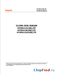 Datasheet HY5DU121622BTP-X manufacturer Hynix