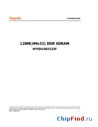 Datasheet HY5DU283222F-36 manufacturer Hynix