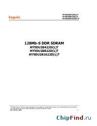 Datasheet HY5DU28422DLT manufacturer Hynix