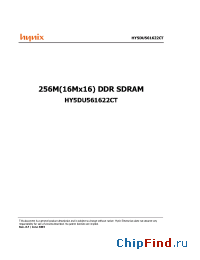 Datasheet HY5DU561622CT-36 manufacturer Hynix