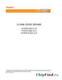 Datasheet HY5PS12421F manufacturer Hynix