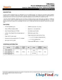 Datasheet HYM71V16635ALT8-H manufacturer Hynix