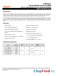 Datasheet HYM71V16655ALT8-8 manufacturer Hynix