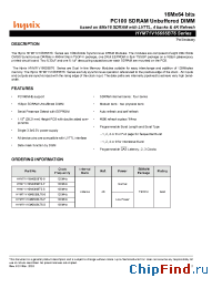 Datasheet HYM71V16655BLT6-S manufacturer Hynix