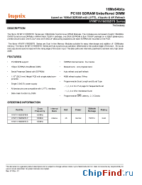 Datasheet HYM71V16655BT8-8 manufacturer Hynix