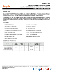 Datasheet HYM71V16735HCLT8P-K manufacturer Hynix