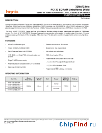 Datasheet HYM71V32735BLT8-K manufacturer Hynix