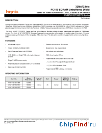 Datasheet HYM71V32755BT8-S manufacturer Hynix