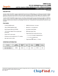 Datasheet HYM71V32C735BT4-K manufacturer Hynix