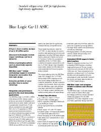 Datasheet BLUELOGICCU-11ASIC manufacturer IBM