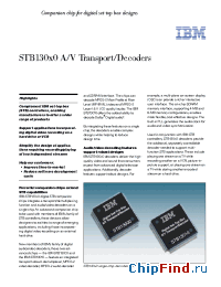 Datasheet STB130 manufacturer IBM