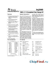 Datasheet BQ2060 manufacturer ICC