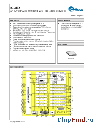 Datasheet iC-JRX-PLCC44 manufacturer IC Haus