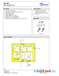 Datasheet iC-VP-TO18-4F manufacturer IC Haus