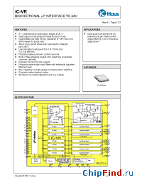 Datasheet iC-VR-PLCC44 manufacturer IC Haus