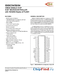 Datasheet IS89C64-12PL manufacturer ICSI