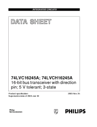 Datasheet 74LVC16245ADL manufacturer ICST