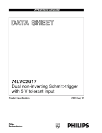 Datasheet 74LVC2G17GW manufacturer ICST