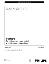 Datasheet CBT16212 manufacturer ICST