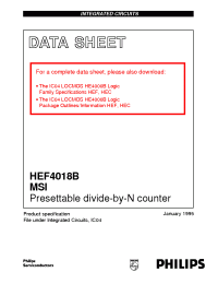 Datasheet HEF4018B manufacturer ICST