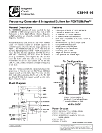 Datasheet ICS9148-03 manufacturer ICST