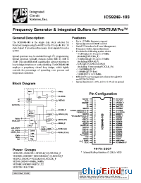Datasheet ICS9248YF-151-T manufacturer ICST
