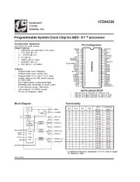 Datasheet ICS94236 manufacturer ICST