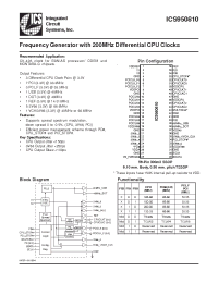 Datasheet ICS950810 manufacturer ICST