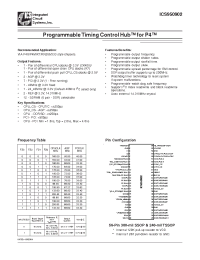 Datasheet ICS950902YGLF-T manufacturer ICST