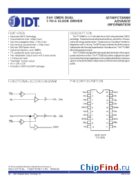 Datasheet 49FCT20805 manufacturer IDT