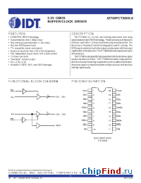 Datasheet 49FCT3805 manufacturer IDT