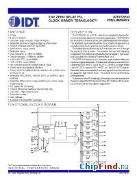 Datasheet 5T2010 manufacturer IDT