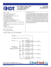 Datasheet 5T905 manufacturer IDT