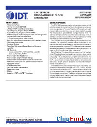 Datasheet 5V9885 manufacturer IDT