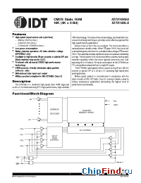 Datasheet 6168LA manufacturer IDT