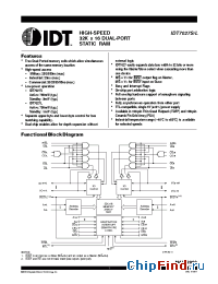 Datasheet 7027 manufacturer IDT