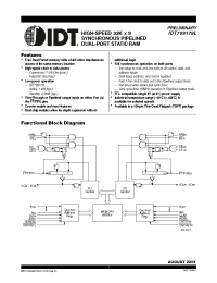 Datasheet 709179L12PF manufacturer IDT
