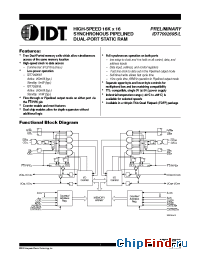Datasheet 709269 manufacturer IDT