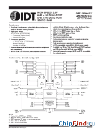 Datasheet 70T24 manufacturer IDT