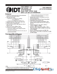 Datasheet 70T3599 manufacturer IDT