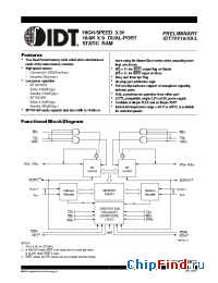 Datasheet 70V15 manufacturer IDT