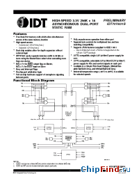 Datasheet 70V631 manufacturer IDT