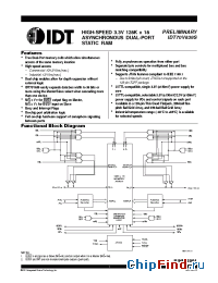 Datasheet 70V639 manufacturer IDT