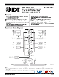 Datasheet 70V7278 manufacturer IDT