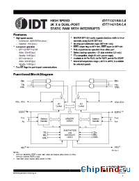 Datasheet 71421 manufacturer IDT