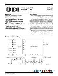 Datasheet 7187S manufacturer IDT