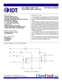 Datasheet 74ALVCH162820 manufacturer IDT